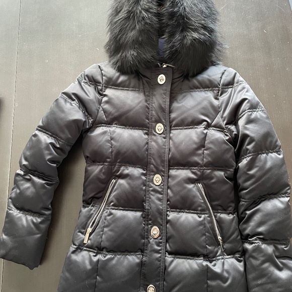 Coach Jackets \u0026 Coats | Euc Womensjuniors Xs Black Coach Down Featherjacket with Fur Hood | Color: Black | Size: Xs | Jeanine522's Closet